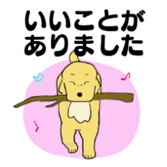 [LINEスタンプ] リトリバー 犬 かわいい 面白い