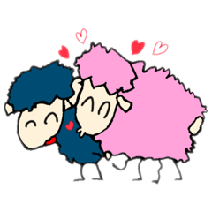 [LINEスタンプ] れんれんの絵ひつじシリーズ女の子