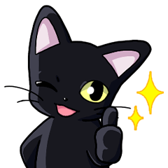 [LINEスタンプ] 黒猫ノア 日常編