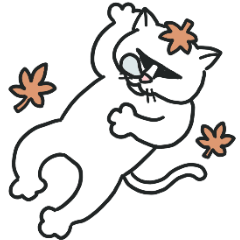 [LINEスタンプ] ゴルねこスタンプ 秋バージョン