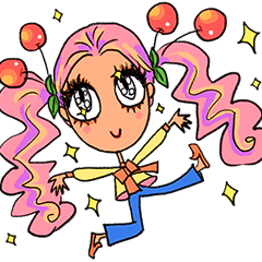 [LINEスタンプ] お洒落女子友 星とハート