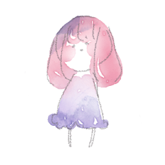 [LINEスタンプ] 水彩系女子 敬語ver