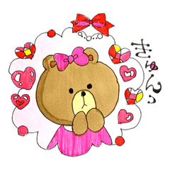 [LINEスタンプ] BROWN＆FRIENDSかわいい！ウキウキスタンプ