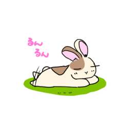 [LINEスタンプ] あに◯ず番外編 うさぎのももちゃん