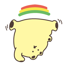 [LINEスタンプ] かわいい黄色のクマの日常