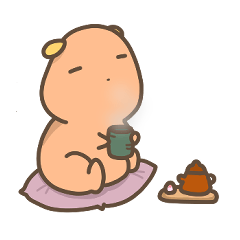 [LINEスタンプ] カピバラっぽい