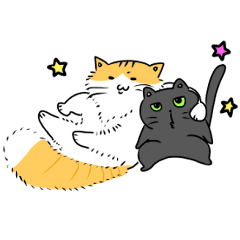 [LINEスタンプ] こっそり猫生活