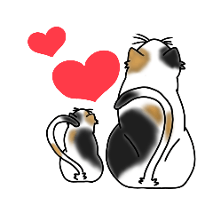 [LINEスタンプ] 後ろ姿で語る猫のキモチ