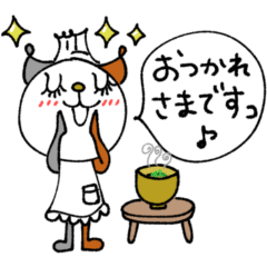 [LINEスタンプ] mottoの猫シェフとレシピ☆味噌汁の画像（メイン）