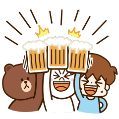 [LINEスタンプ] Mちゃんの絵日記 x BROWN ＆ FRIENDS