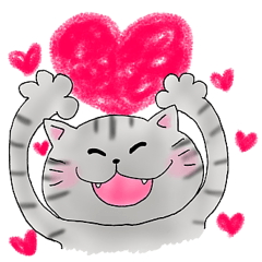 [LINEスタンプ] 使える丸いねこスタンプ