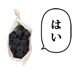 [LINEスタンプ] 巨峰 と ふきだし