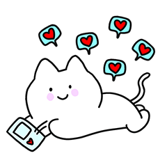 [LINEスタンプ] 猫がニャーニャー鳴く