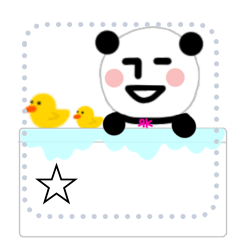 [LINEスタンプ] 無表情パンダRK-Message Sticker2-