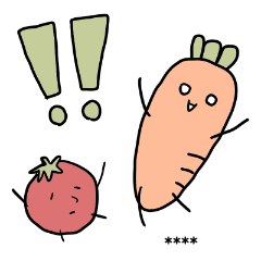 [LINEスタンプ] おやさいちゃんず