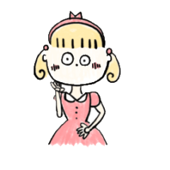 [LINEスタンプ] まる目の女の子