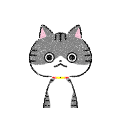 [LINEスタンプ] キジ白ねこ