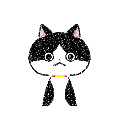 [LINEスタンプ] ハチワレねこ(ΦωΦ)