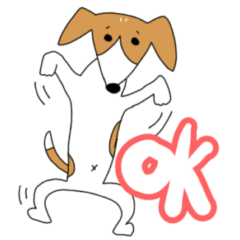 [LINEスタンプ] 犬のみたらし 1