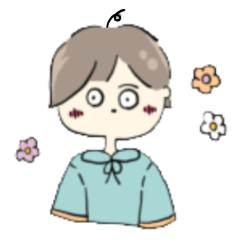 [LINEスタンプ] まる目くん1