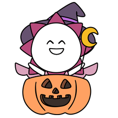 [LINEスタンプ] サンシーちゃん ハロウィーン編