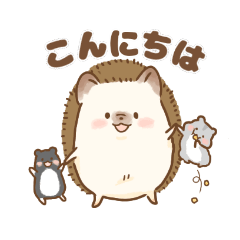 [LINEスタンプ] ハリくんハムくんありのまま