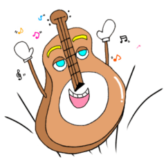 [LINEスタンプ] ウクレレのウックン