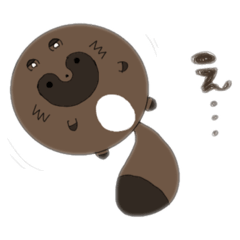 [LINEスタンプ] 風船たぬき