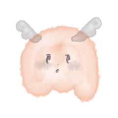 [LINEスタンプ] ツノ の 生えた おばけ たち