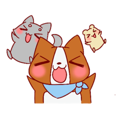 [LINEスタンプ] うちんちの動物たちのスタンプ