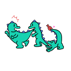 [LINEスタンプ] お茶目なドラゴンの日常